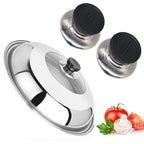 2Pcs/Set Lid For Cookware Pot Saucepan Kettle Lid Cookware Saucepan Kettle Lid Replacement Knobs Cover Holding Handles Pan Part - Walfos® Kitchenware