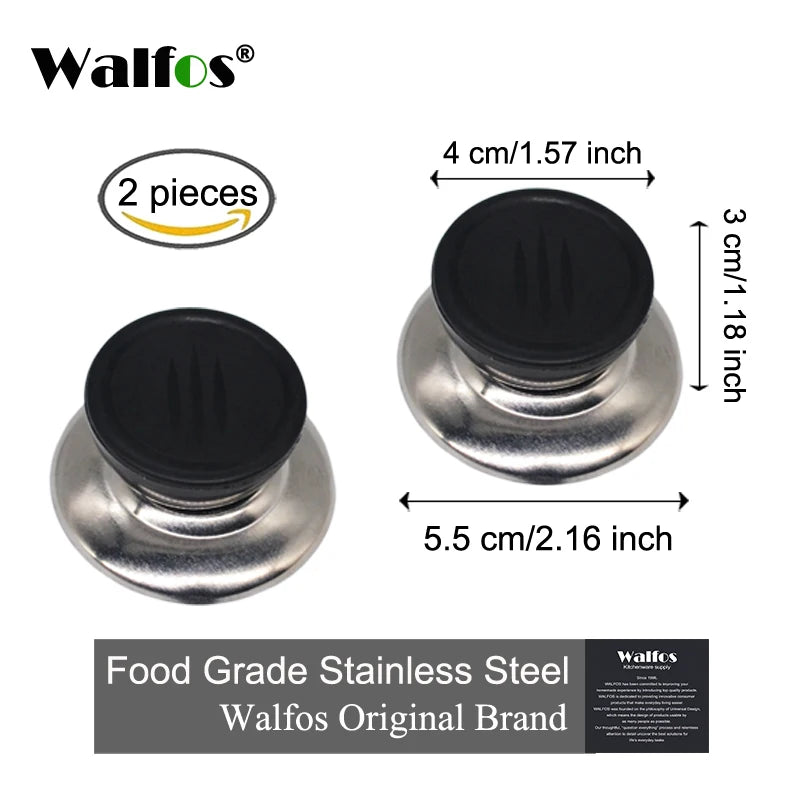 2Pcs/Set Lid For Cookware Pot Saucepan Kettle Lid Cookware Saucepan Kettle Lid Replacement Knobs Cover Holding Handles Pan Part - Walfos® Kitchenware