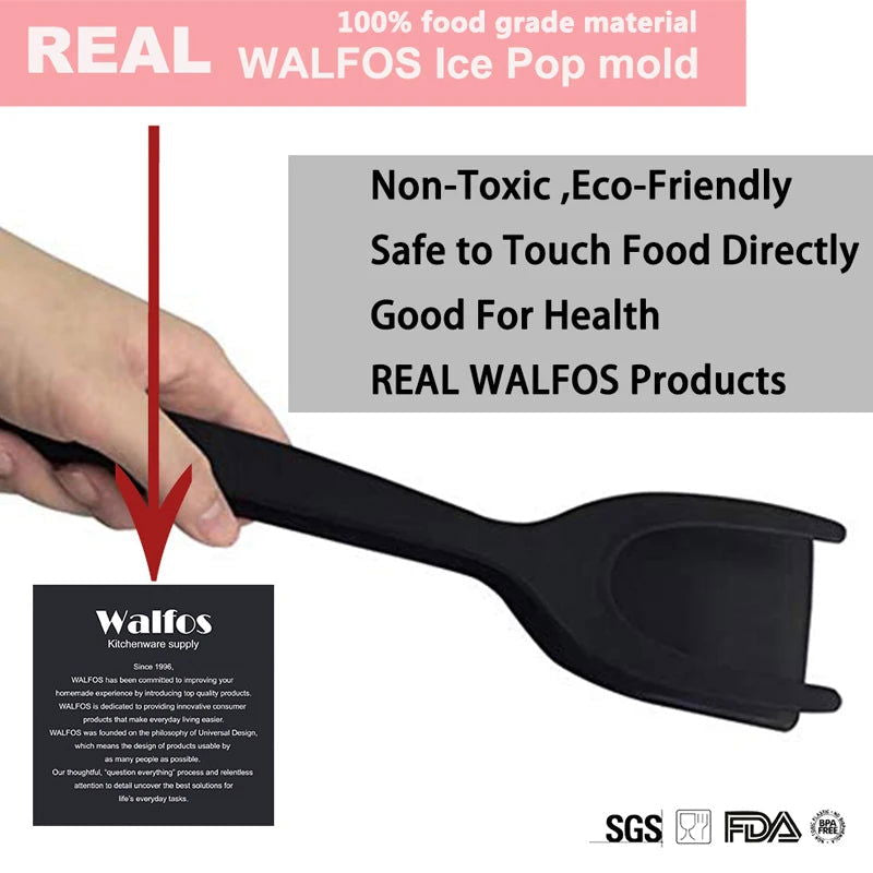 2 in 1 Non-Stick Fried Egg Turners Pancake Toasted Bread Grip and Flip Spatula Kitchen Utensils Cooking Tool Kitchen Accessories - Walfos® Kitchenware