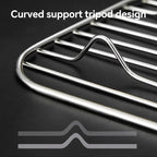 304 stainless steel cooling rack with feet, bread, biscuits food household oven thickened heat dissipation barbecue baking rack - Walfos® Kitchenware