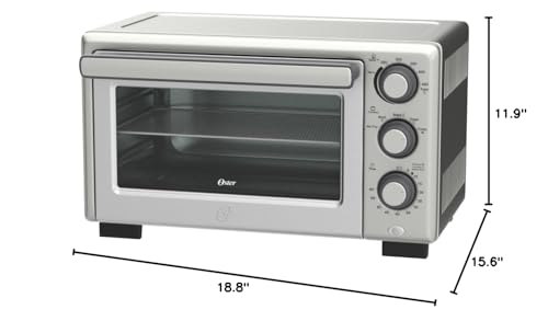 Oster Compact Piekarnik Blatowy Z Frytkownicą Powietrzną, Stal Nierdzewna
