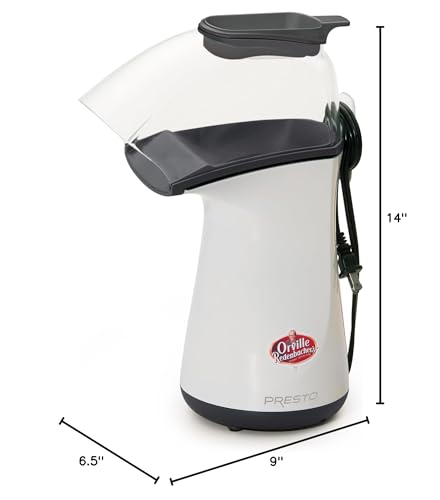Presto 04821 Orville Redenbacher's Hot Air Popper, 1 litr, biały