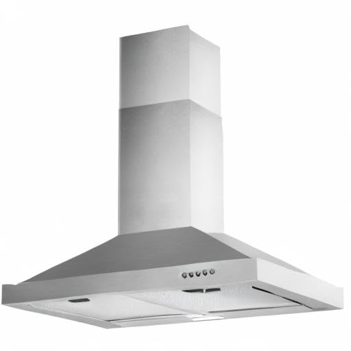 Tieasy Wall Mount Range Hood 30 inch with Ducted/Ductless Convertible Duct, Stainless Steel Chimney-Style Over Stove Vent Hood with LED Light, 3 Speed Exhaust Fan, 450 CFM