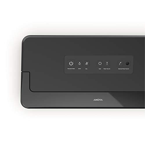 Zgrzewarka próżniowa Anova Culinary Precision Vacuum Sealer Pro, zawiera 1 rolkę worka, do gotowania metodą sous vide i przechowywania żywności, czarna, średnia