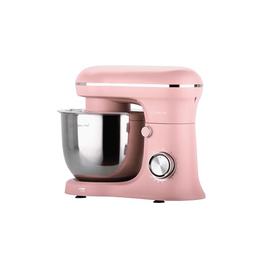 CULINARY CHEF CSTM020PINK ESTM020-PINK 4.5L Retro Stand Mixer (Pink), 4.75 Quart