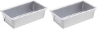 Chicago Metallic Commercial II 1-Pound Loaf Pan, Heavy-Weight Aluminized Steel, Professional Bread Baking Pan with Wire Reinforcement