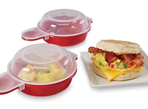 HORNO Easy Microwave Egg Cooker/Poacher,Set of 2