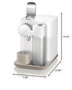 Еспресо-машина Nespresso Gran Lattissima Original з піноутворювачем від De'Longhi, колір Fresh White