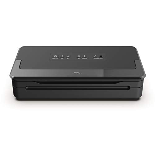 Zgrzewarka próżniowa Anova Culinary Precision Vacuum Sealer Pro, zawiera 1 rolkę worka, do gotowania metodą sous vide i przechowywania żywności, czarna, średnia