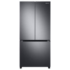 Холодильник SAMSUNG RF18A5101SG з французькими дверцятами, 18 куб. футів, Smart Counter Depth, чорний, з нержавіючої сталі
