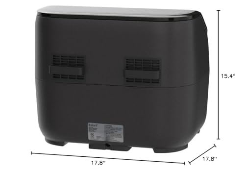 Instant Pot Vortex Plus XL 8QT ClearCook Air Fryer, przezroczyste okienka, programowanie niestandardowe, 8 funkcji w 1, które chrupią, grillują, smażą, odwadniają, pieczą i podgrzewają, od twórców Instant Pot, czarny