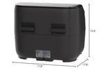 Instant Pot Vortex Plus XL 8QT ClearCook Air Fryer, przezroczyste okienka, programowanie niestandardowe, 8 funkcji w 1, które chrupią, grillują, smażą, odwadniają, pieczą i podgrzewają, od twórców Instant Pot, czarny