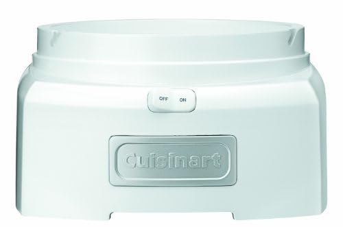 Maszyna do robienia lodów Cuisinart, sorbet 1,5 kwarty, maszyna do robienia mrożonego jogurtu, podwójnie izolowana, biała, ICE-21P1