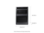 SAMSUNG 30" Elektryczny Piekarnik Ścienny Mikrofalowy Combo, Czarna Stal Nierdzewna, NQ70T5511DS/AA
