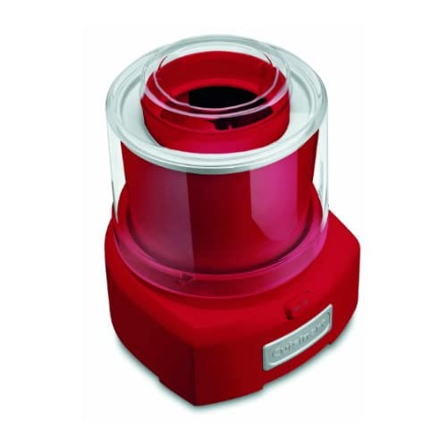 Cuisinart ICE-21RP1 1.5-Quart Frozen Yogurt, Ice Cream and Sorbet Maker, Double Insulated Freezer Bowl elminates the need for Ice and Makes Frozen Treats in 20 Minutes or Less, Red