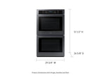 Piekarnik ścienny SAMSUNG 30" Smart Double Wall Oven, stal nierdzewna czarna, NV51T5511DG/AA