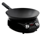 Nuwave PIC Double, Portable, Powerful 1800W with 2 Large 8” Heating Coils, Independent Controls & Mosaic Induction Wok, Precise Temp Controls from 100°F to 575°F in 5°F, Wok Hei