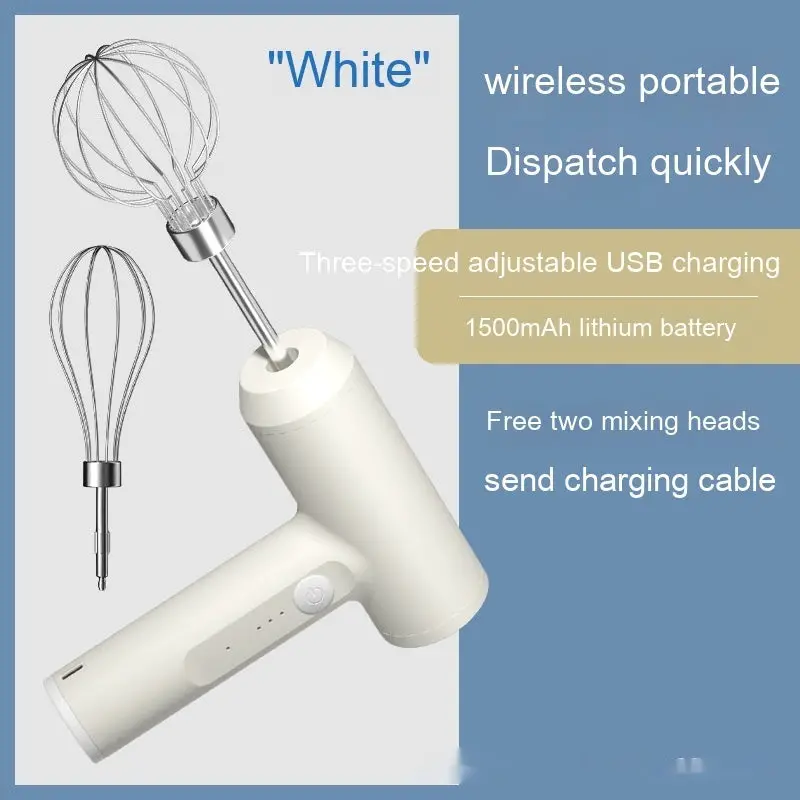 Wireless Mini Cream Blender Handheld Electric Whisk Household