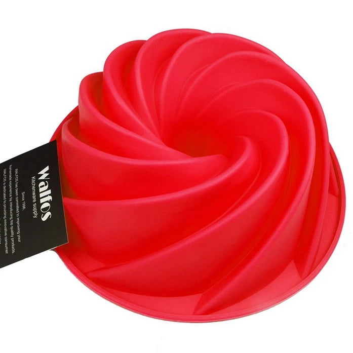 3D Big Swirl Shape Silicone Butter Cake Mould Kitchen Baking Form Tools for Cake Bakery Baking Dish Bakeware Mold Cake Pan - Walfos® Kitchenware
