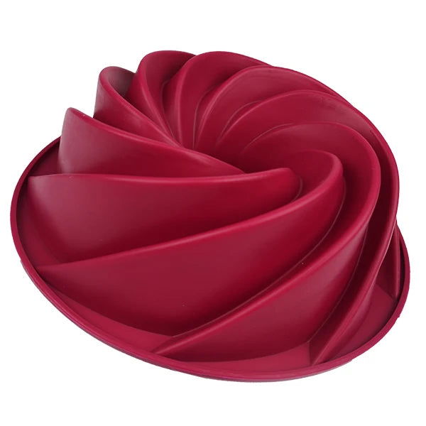 3D Big Swirl Shape Silicone Butter Cake Mould Kitchen Baking Form Tools for Cake Bakery Baking Dish Bakeware Mold Cake Pan - Walfos® Kitchenware