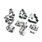 3D CHRISTMAS Scenario Cookie Cutter Set Snowman Christmas Tree Cookies Mold Tools Biscuit Mould Fondant Cutter Cake Decoration - Walfos® Kitchenware