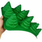 3D Christmas Tree Fondant Cake Bread Decorating Sugarcraft Silicone Pop Soap Mold Mould DIY Tools - Walfos® Kitchenware