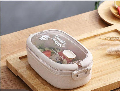 Wheat Straw Microwaveable Bento Box