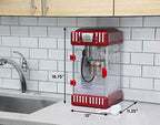 Elite Gourmet EPM-250 Maxi-Matic 2.5 унції класичний Carnival, настільний чайник для попкорну, ретро-стиль, гарячий попкорн з маслом, червоний
