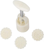 Mid-Autumn Festival Hand-Pressure Moon Cake Mould With 12 Pcs Mode Pattern For 4 Sets