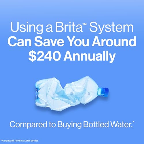 Dzbanek filtrujący do wody Brita Everyday Standard z wskaźnikiem wymiany filtra SmartLight, redukuje zanieczyszczenia miedzią, kadmem i rtęcią, zawiera 1 filtr, bez BPA, wystarcza na 2 miesiące, 10 filiżanek, biały