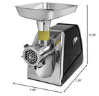 Valley Sportsman #8 Electric Meat Grinder and Sausage Maker, 1/2HP 575W Max, Meat Mincer Machine with Stainless Steel Blade & 3 Grinding Plates, Sausage Stuffer Tube for Home Kitchen Use, Black