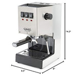 Gaggia RI9380/46 Classic Evo Pro, Small, Brushed Stainless Steel