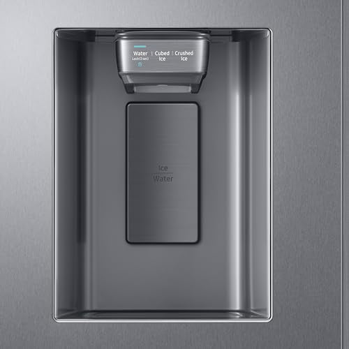 Розумний холодильник SAMSUNG об'ємом 21,5 куб. футів, глибиною стільниці, з сенсорним екраном 21,5 дюйма, вбудованим льодогенератором, сертифікацією Energy Star, RF22t5561SR/AA, нержавіюча сталь, стійка до відбитків пальців
