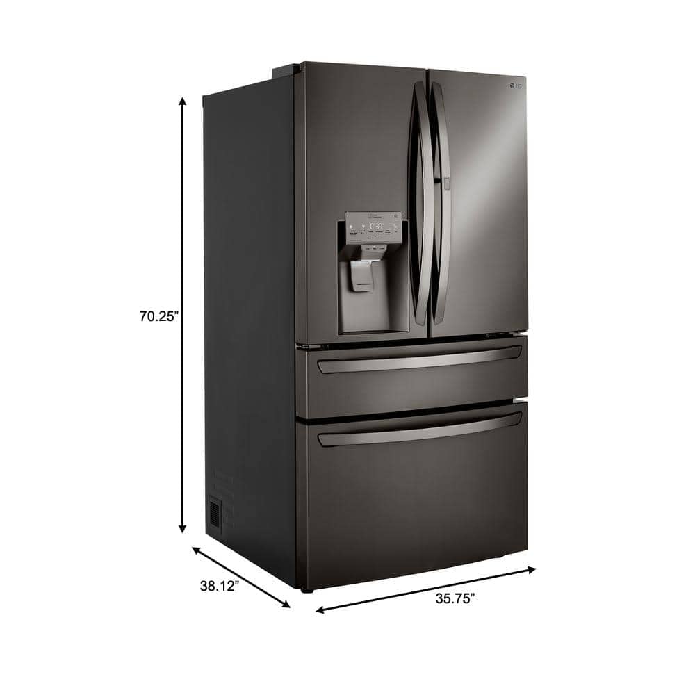 LG LRMDS3006D / LRMDS3006D / LRMDS3006D Розумний холодильник об'ємом 30 куб. футів з Wi-Fi та льодогенератором Craft Ice Maker.