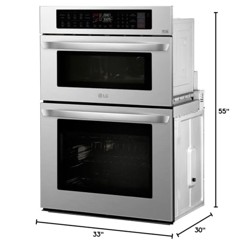 LG LWC3063ST 30 Nierdzewny Inteligentny Podwójny Piekarnik Ścienny