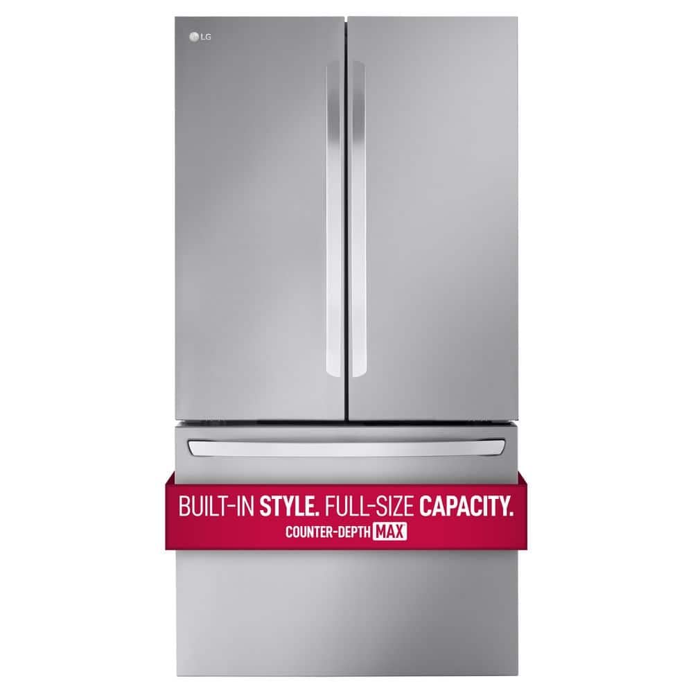 Розумний холодильник LG LRFLC2706S з французькими дверцятами об'ємом 27 кубічних футів з нержавіючої сталі
