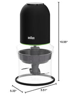 Міні-кухонний комбайн Braun CH3012BK EasyPrep™, 4 склянки, чорний