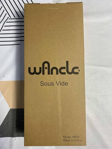 Sous Vide, Wancle Sous Vide Cooker 1100W IPX7 Waterproof Thermal Immersion Circulator With Reservation Function, Easy to store