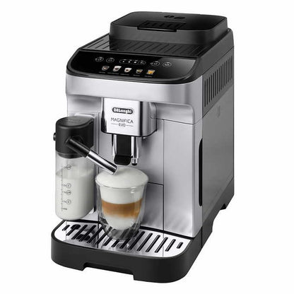 De'Longhi De’Longhi Magnifica Evo Automatic Espresso & Cappuccino Machine with Latte Crema System, 9.45 in. x 17.32 in. x 14.17 in., Chrome