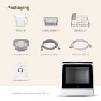 HAVA Countertop Dishwasher, 6 Programs Portable Dishwashers with 5L Built-in Water Tank, No Hookup Needed, Baby Care & Air-Drying Function for Apartments and RVs