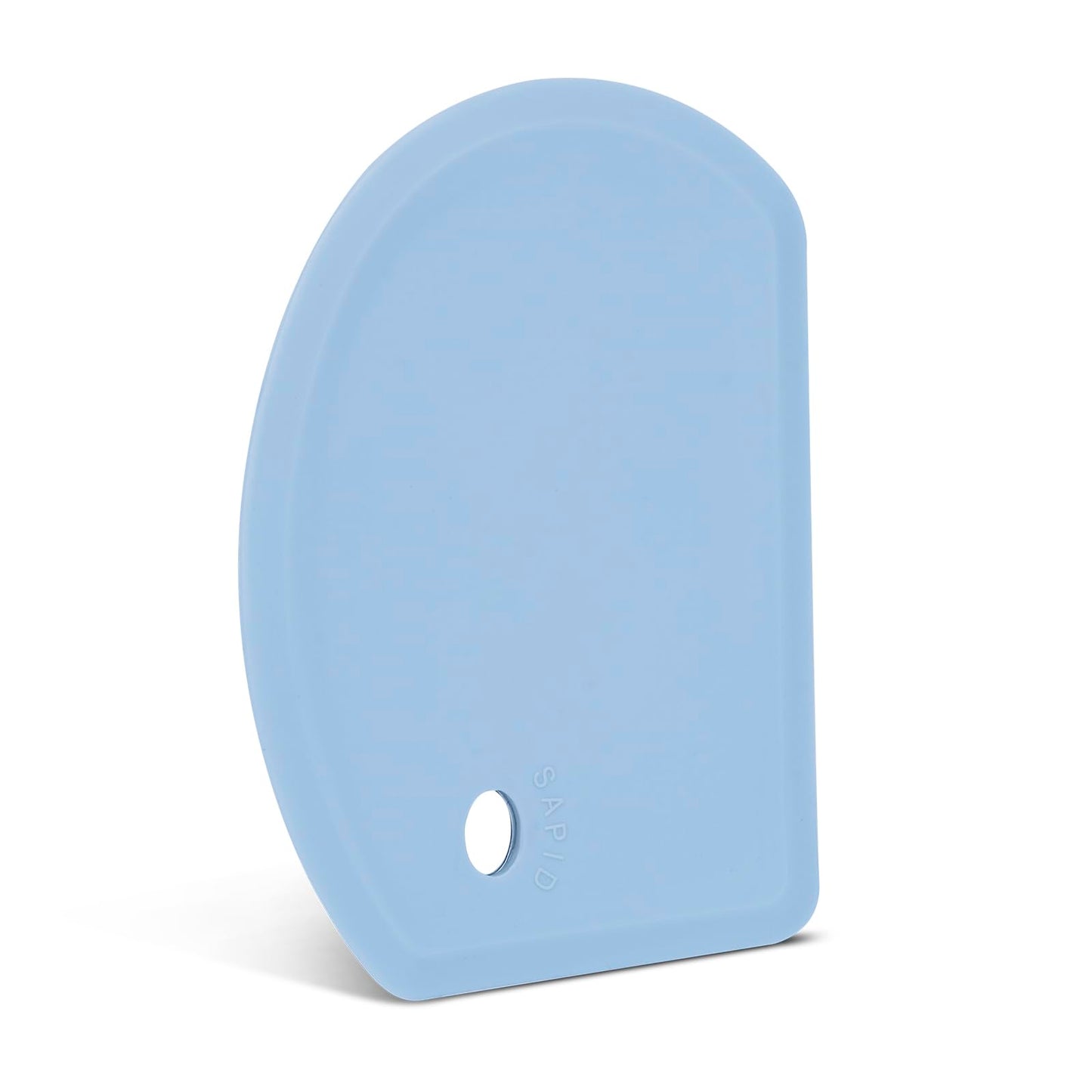 Sapid Flexible Curved Edge Silicone Bowl Scraper(5.98"x4.3"), Food Grade Dough Scraper for Baking Sourdough Bread, Cake, Multipurpose Kitchen Dish Scrapers, Easy to Clean (1, Gray)