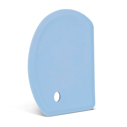 Sapid Flexible Curved Edge Silicone Bowl Scraper(5.98"x4.3"), Food Grade Dough Scraper for Baking Sourdough Bread, Cake, Multipurpose Kitchen Dish Scrapers, Easy to Clean (1, Gray)