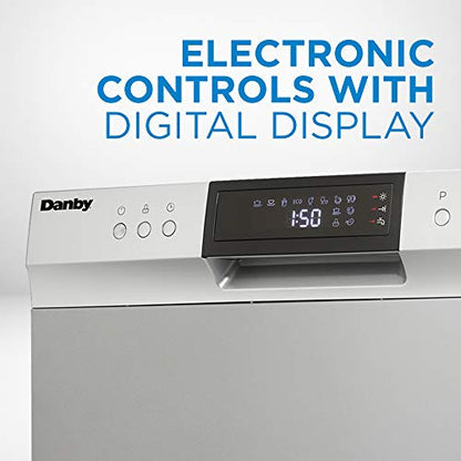 Danby DDW631SDB Countertop Dishwasher with 6 place Settings and Silverware Basket, LED Display, Energy Star