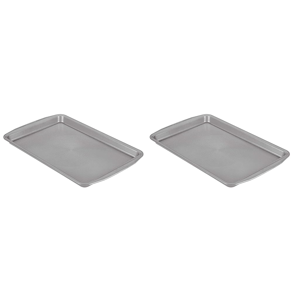 Circulon Nonstick Bakeware Set, Nonstick Cookie Sheet / Baking Sheet - 2 Piece, Gray