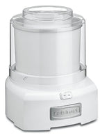 Maszyna do robienia lodów Cuisinart, sorbet 1,5 kwarty, maszyna do robienia mrożonego jogurtu, podwójnie izolowana, biała, ICE-21P1