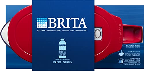 Dzbanek filtrujący wodę Brita Metro, dzbanek na wodę bez BPA, zastępuje 1800 plastikowych butelek na wodę rocznie, wystarcza na dwa miesiące lub 40 galonów, zawiera 1 filtr, akcesoria kuchenne, mały - pojemność 6 filiżanek