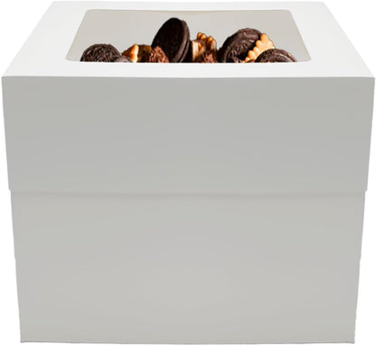 3 sets Cake Boxes 12x12x10 inches with Boards Bakery Boxes for Cakes