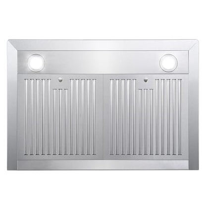 COSMO COS-63175S 30 in. Vista Collection 380 CFM Ducted Wall Mount Range Hood, Touch Controls, LED Lights, Stainless Steel