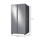 SAMSUNG RS28A500ASR 28 Cu. Ft. Stal nierdzewna Inteligentna lodówka typu side-by-side