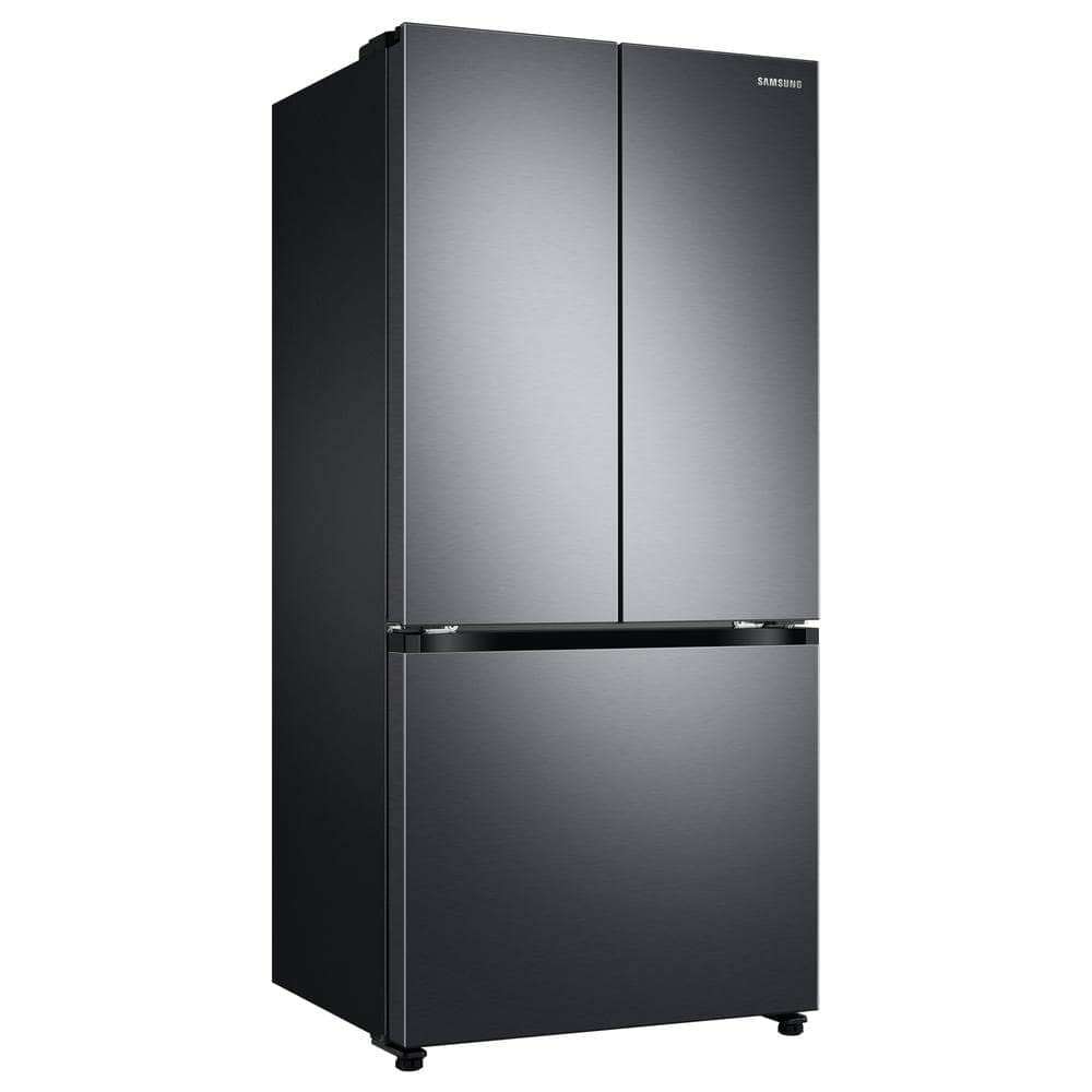 Холодильник SAMSUNG RF18A5101SG з французькими дверцятами, 18 куб. футів, Smart Counter Depth, чорний, з нержавіючої сталі